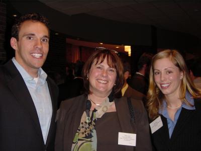 Professor Corl (middle) with Bryan Wysong and Amy Starr in 2005